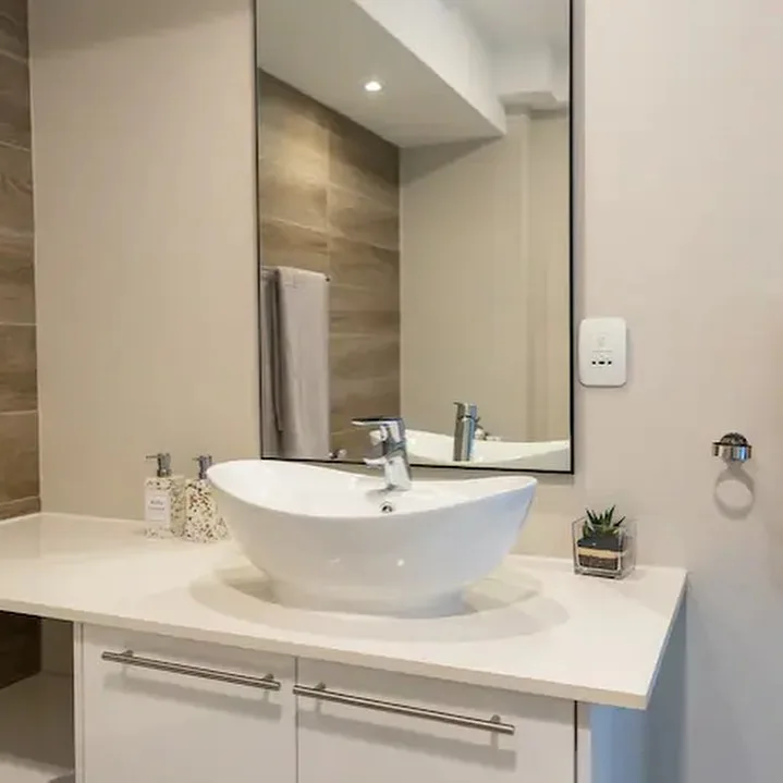 image showing a sink of studio airbnb apartment kasarani
